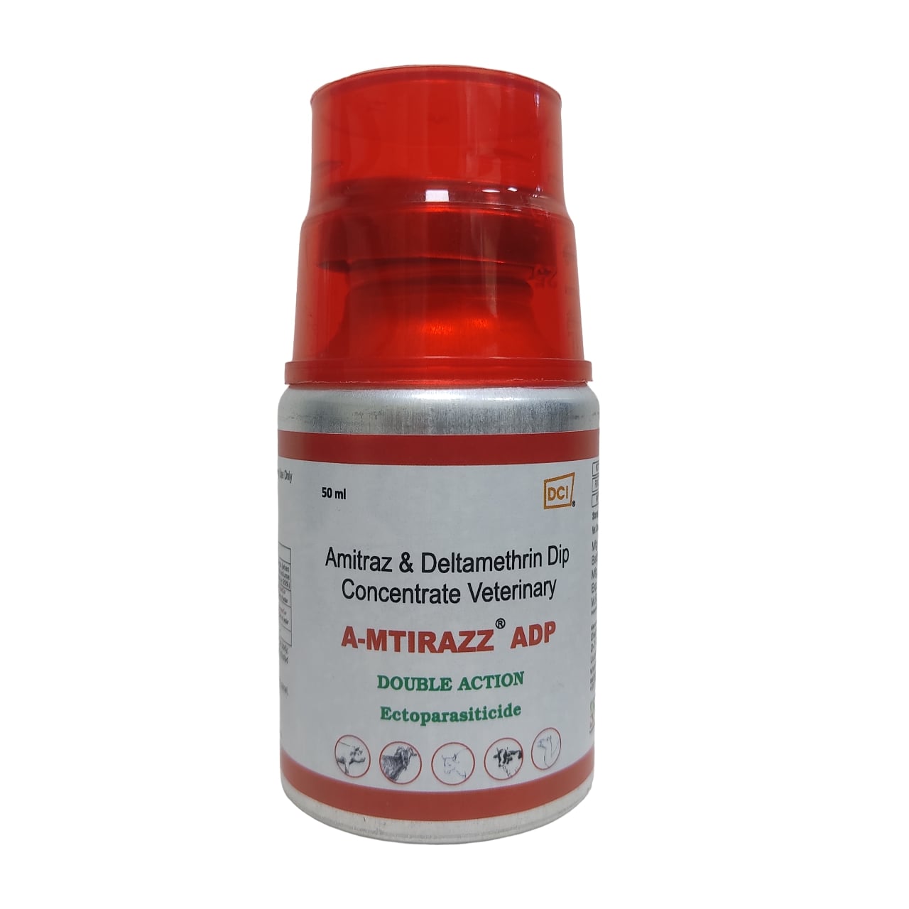 A-mtirazz ADP (Amitraz & Deltamethrin) Concentrated Solution – Flea & Tick Treatment for Cattle, Buffaloes, Camels, Sheep & Dogs (15 ml and 50 ml ))