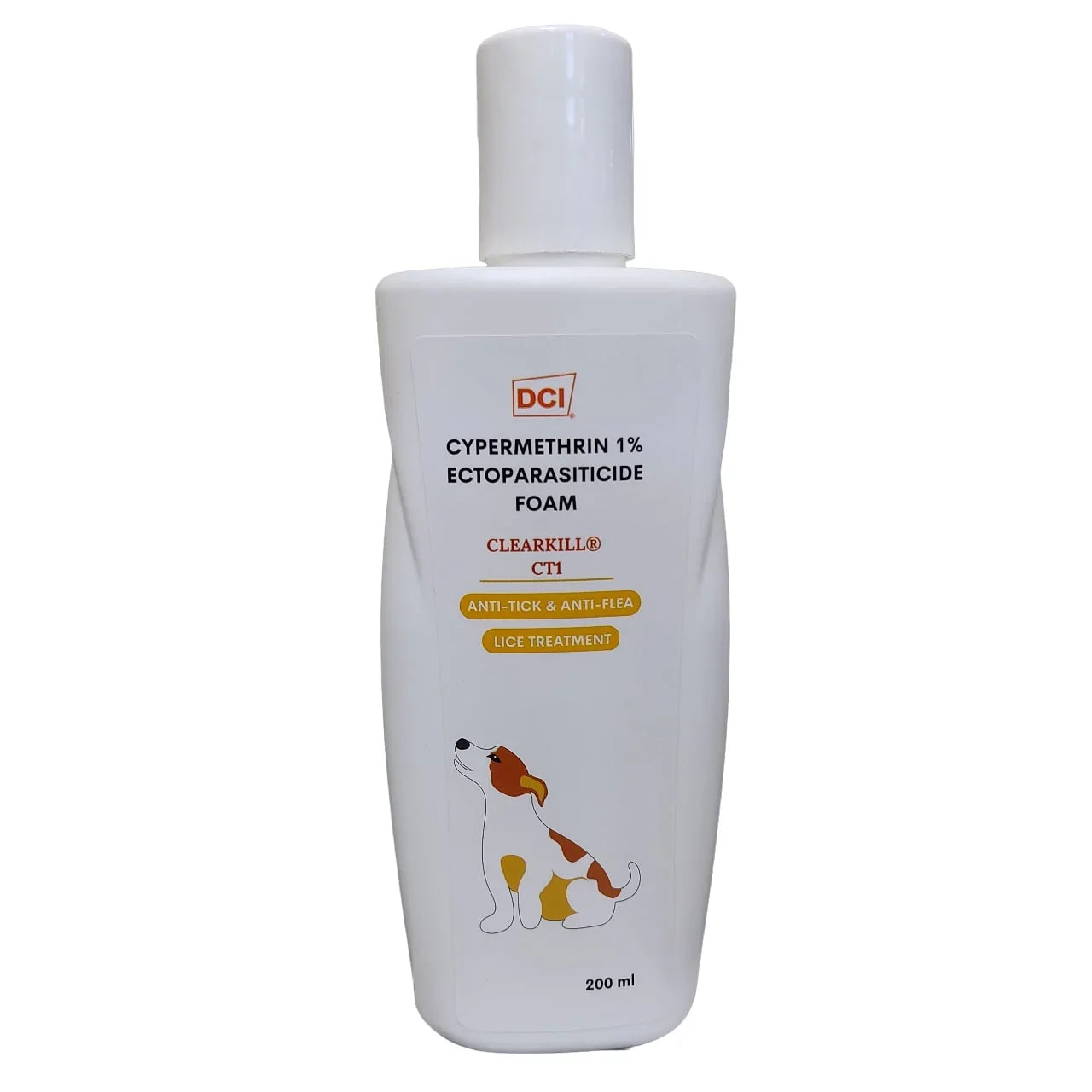 Clearkill CT1, Flea and Tick shampoo, for Dogs, Fast Parasite Control, 200 ml