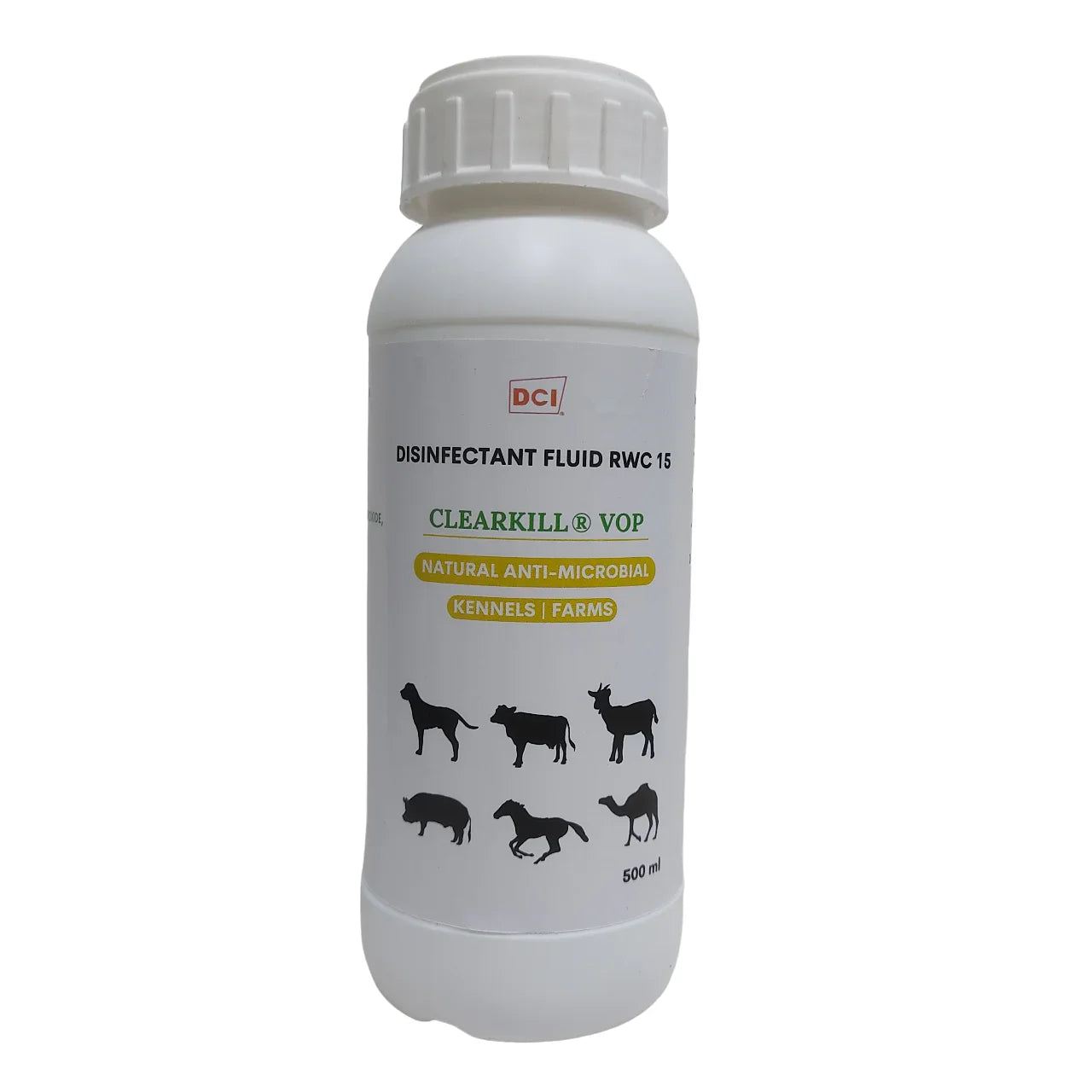 Clearkill VOP All Purpose Natural Disinfectant Cleaner 500ml | Antimicrobial, Bactericidal & Virucidal | Chemical-Free Germicidal Liquid for Kennels, Farms, Pet Homes & Veterinary Hospitals (RWC 15)