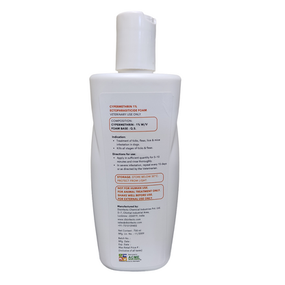 Clearkill CT1, Flea and Tick shampoo, for Dogs, Fast Parasite Control, 200 ml