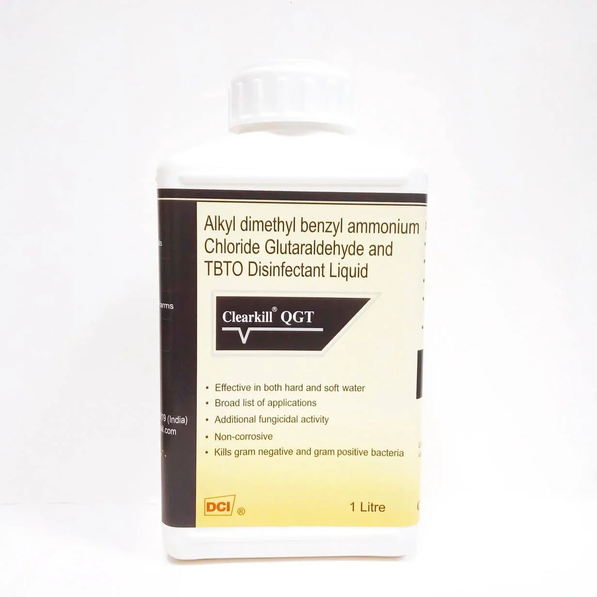 Clearkill QGT Disinfectant – QAC, Glutaraldehyde & TBTO for Poultry, Animal Farms, Veterinary Clinics & Hatcheries, 1 Litre
