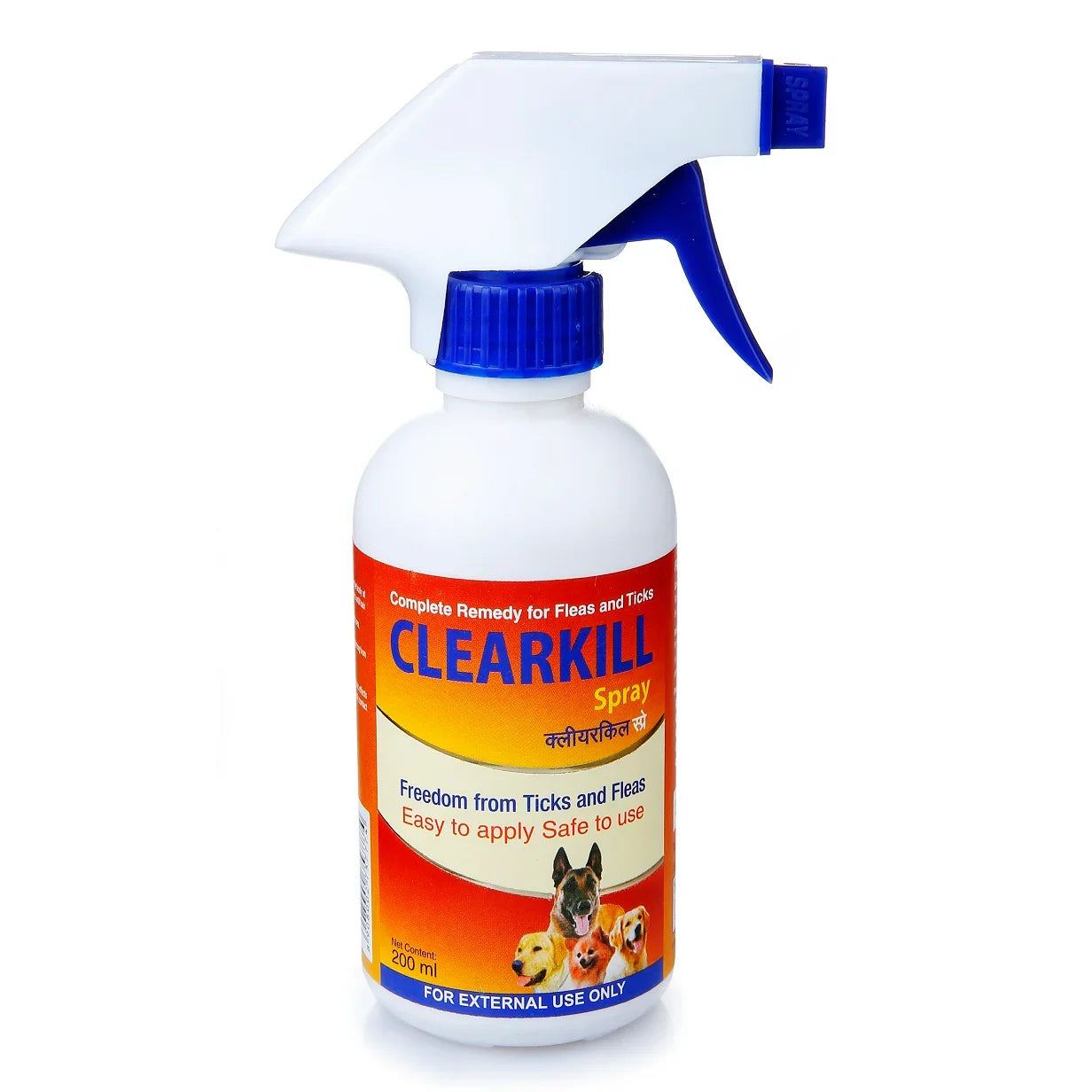 Clearkill Flea and Tick Spray for Dog and Cat (100 ml & 200 ml) (Fipronil Spray)